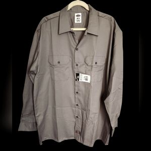 Dickies Grey Men's Work Shirt Sz XLT